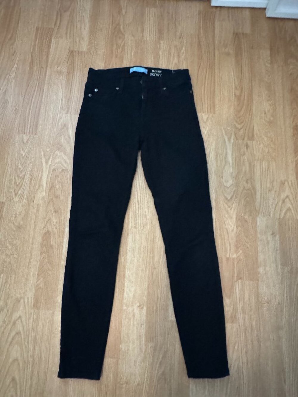 7 For All Mankind The Ankle Skinny - Black Jeans